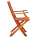 Set de comedor de jardín plegable 5 pzas madera eucalipto