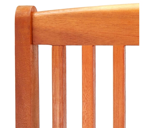 Set de comedor de jardín plegable 5 pzas madera eucalipto