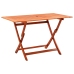 Set de comedor de jardín plegable 5 pzas madera eucalipto
