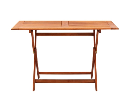Set de comedor de jardín plegable 5 pzas madera eucalipto