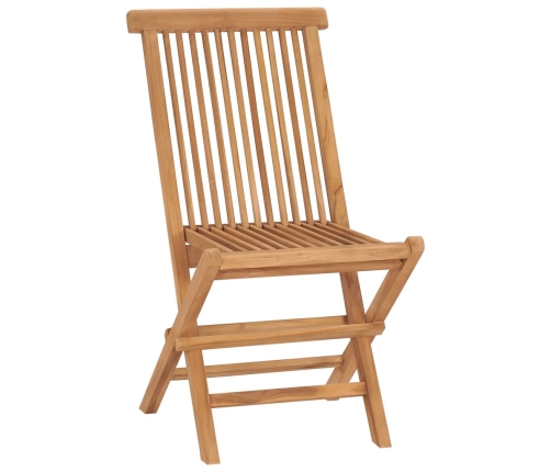 Juego de comedor para jardín 3 piezas madera maciza de teca