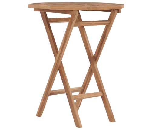 Juego de comedor para jardín 3 piezas madera maciza de teca