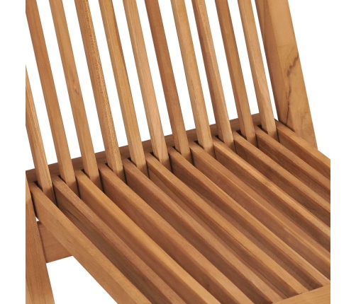 Juego de comedor para jardín 3 piezas madera maciza de teca