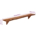 vidaXL Estantes de pared 2 unidades madera maciza acacia 110x20x18 cm