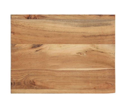 Taburete madera maciza de acacia 40x30x40 cm