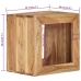 Taburete madera maciza de acacia 40x30x40 cm