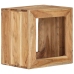 Taburete madera maciza de acacia 40x30x40 cm