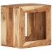 Taburete madera maciza de acacia 40x30x40 cm