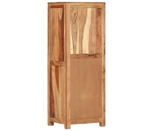 Aparador alto de madera maciza de acacia 40x34x110 cm