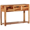 Mesa consola madera maciza de acacia 110x35x75 cm