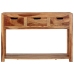 Mesa consola madera maciza de acacia 110x35x75 cm