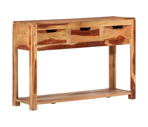 Mesa consola madera maciza de acacia 110x35x75 cm