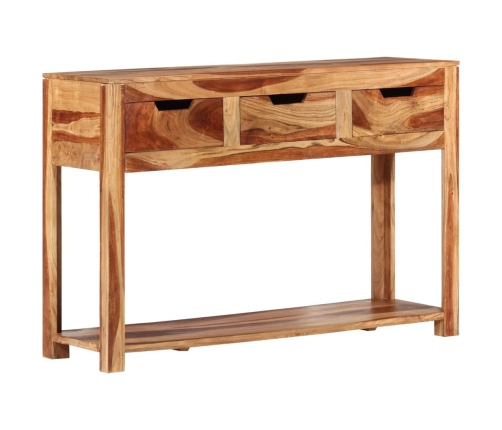 Mesa consola madera maciza de acacia 110x35x75 cm