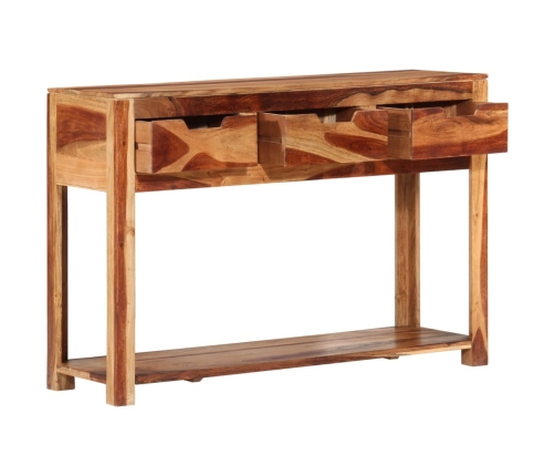 Mesa consola madera maciza de acacia 110x35x75 cm