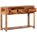 Mesa consola madera maciza de acacia 110x35x75 cm