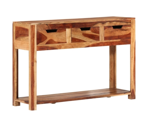 Mesa consola madera maciza de acacia 110x35x75 cm