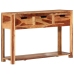 Mesa consola madera maciza de acacia 110x35x75 cm