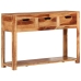 Mesa consola madera maciza de acacia 110x35x75 cm