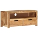 Mueble de TV madera maciza de acacia 88x35x40 cm