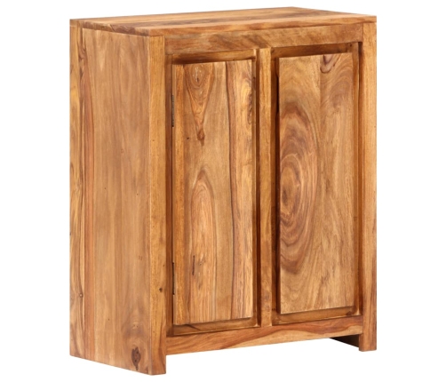 Aparador de madera maciza de acacia 60x33x75 cm