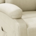 Sillón reclinable de cuero sintético blanco