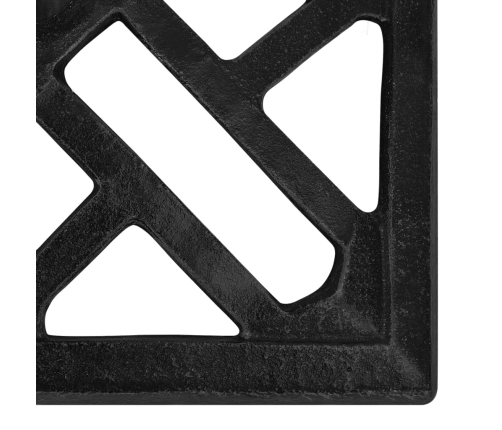 Base de sombrilla de hierro fundido negro 44x44x31 cm