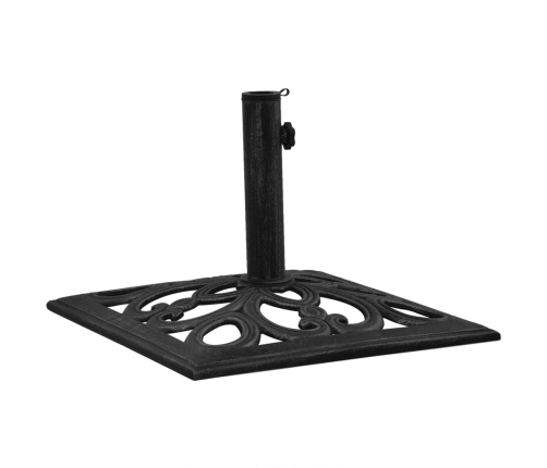 Base de sombrilla de hierro fundido negro 47x47x33 cm