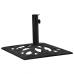 Base de sombrilla de hierro fundido negro 47x47x33 cm