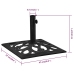 Base de sombrilla de hierro fundido negro 47x47x33 cm