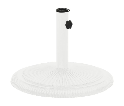 Base de sombrilla de hierro fundido blanco 45x45x30 cm