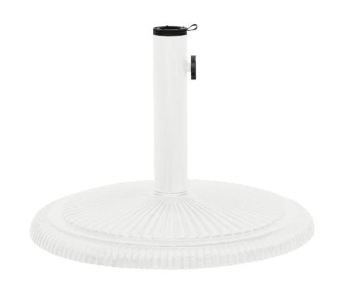 Base de sombrilla de hierro fundido blanco 45x45x30 cm