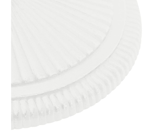 Base de sombrilla de hierro fundido blanco 45x45x30 cm