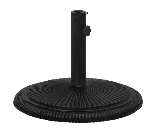 Base de sombrilla de hierro fundido negro 45x45x30 cm