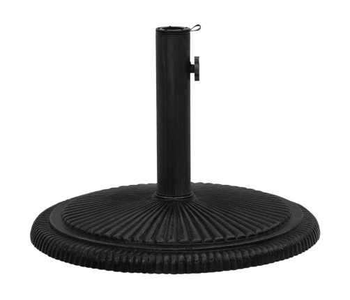Base de sombrilla de hierro fundido negro 45x45x30 cm