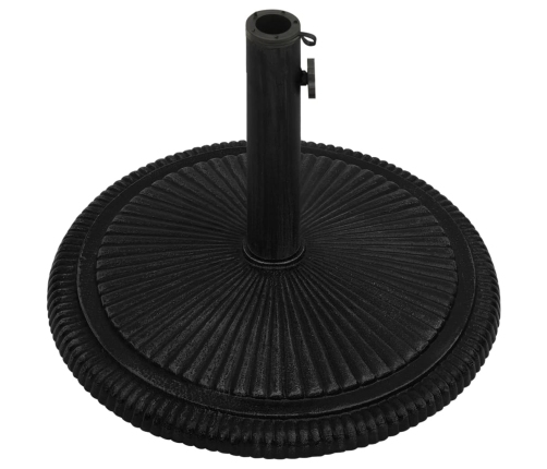 Base de sombrilla de hierro fundido negro 45x45x30 cm