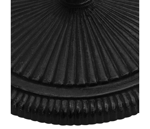 Base de sombrilla de hierro fundido negro 45x45x30 cm