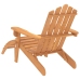 Silla de jardín Adirondack con reposapiés madera acacia maciza