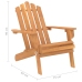 Silla de jardín Adirondack con reposapiés madera acacia maciza