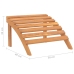 Silla de jardín Adirondack con reposapiés madera acacia maciza