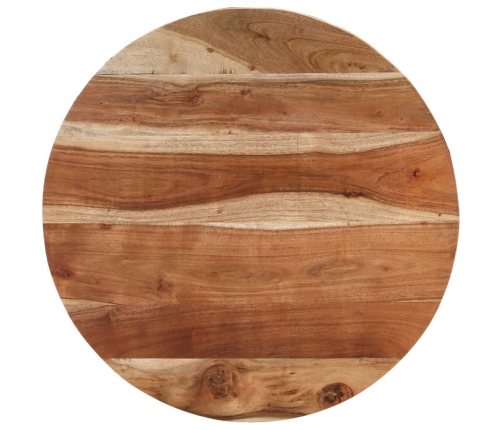 Mesa de centro de madera maciza de acacia Ø68 cm