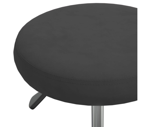 Silla de comedor de terciopelo negro