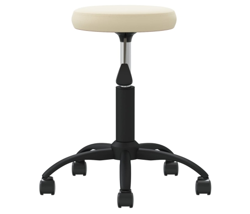 Silla de comedor de terciopelo crema