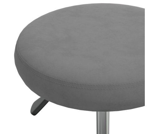 Silla de comedor de terciopelo gris oscuro