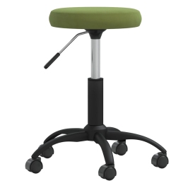 Silla de comedor de terciopelo verde claro