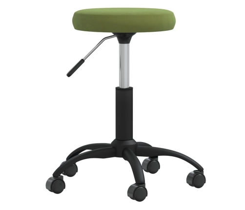 Silla de comedor de terciopelo verde claro