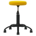 Silla de comedor de terciopelo amarillo mostaza