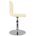 Silla de comedor giratoria tela color crema