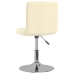 Silla de comedor giratoria tela color crema