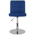 Silla de comedor giratoria tela azul