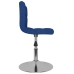 Silla de comedor giratoria tela azul